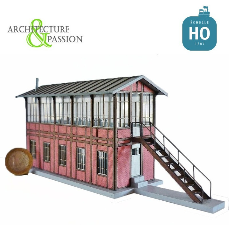 Poste d'aiguillage NORD type Gare d'Eu HO Architecture & Passion 872036 - Maketis Poste d'aiguillage NORD type Gare d'Eu HO Architecture & Passion 872036 - Maketis