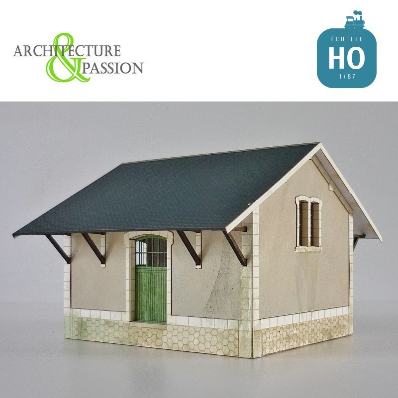 Halle 1 porte PO type Gare de Vigeois HO Architecture & Passion 874521 - Maketis