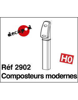 Composteurs modernes (3 pcs) HO Decapod 2902
