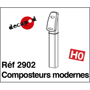 Modern composters (2 pcs) H0 Decapod 2902 - Maketis