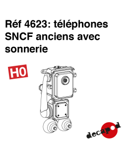 Altes SNCF-Telefon mit Rufton (8 St) H0 Decapod 4623 - Maketis