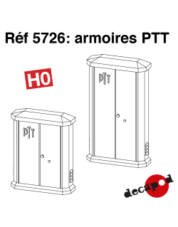 PTT cabinets (2 pcs) H0 Decapod 5726 - Maketis
