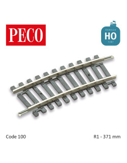 Rail courbe Setrack R1 371mm code 100 HO Peco ST-222 - Maketis