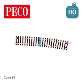 Rail courbe spécial pour aiguillage symétrique ST247 code 100 HO Peco ST-238 - Maketis