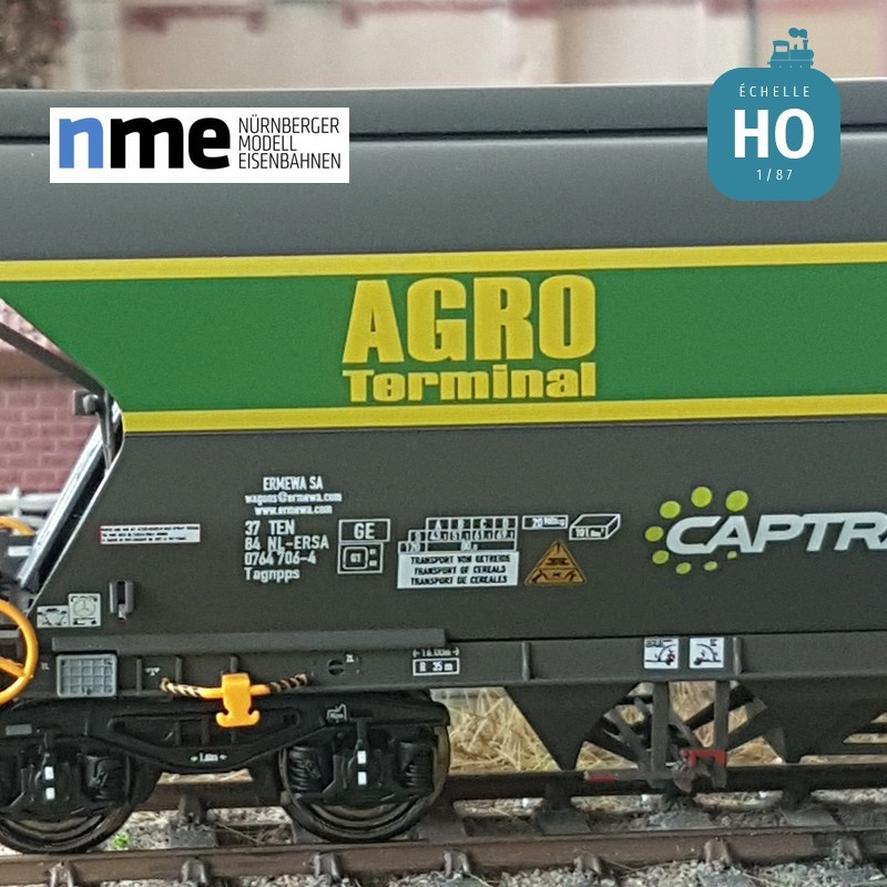 Wagon céréalier Tagnpps 101m³ ERMEWA "AGRO" EP VI HO NME 512606