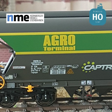 Wagon céréalier Tagnpps 101m³ ERMEWA "AGRO" EP VI HO NME 512608