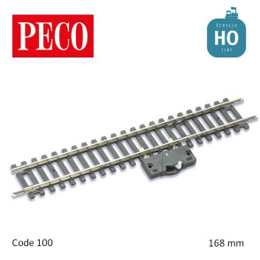 Rail droit avec coupure 168 mm HO Code 100 Peco - Maketis