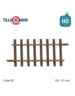 Rail droit Elite G4 57mm code 83 HO Tillig 85131 - Maketis
