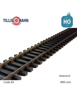 Rail flexible Elite 890mm traverses bois code 83 HO Tillig 85125
