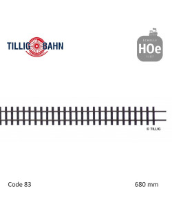 Rail flexible Elite 680mm traverses bois code 83 HOe Tillig 85626