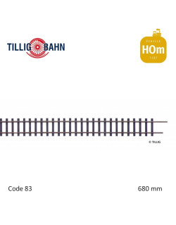 Rail flexible Elite 680mm traverses bois code 83 HOm Tillig 85627