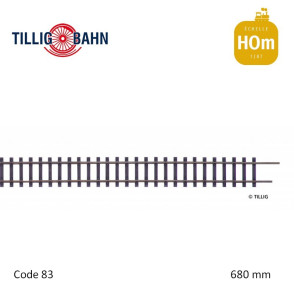 Flexi-track H0m, length 680 mm Tillig 85627 - Maketis
