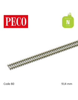 Rail flexible StreamLine 914mm traverses bois Code 80 N Peco SL-300 - Maketis