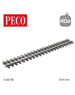 Rail flexible StreamLine 914mm traverses bois Code 80 H0e Peco SL-404 - Maketis
