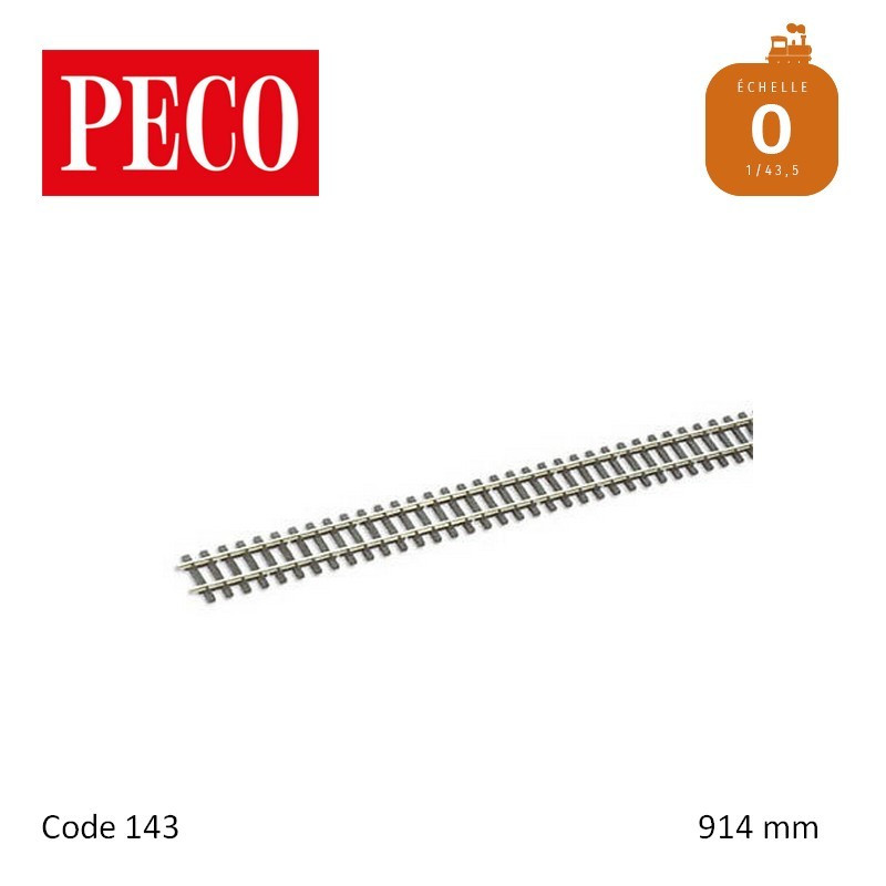 Rail flexible StreamLine 914mm traverses bois Code 143 O Peco SL-700FB - Maketis