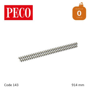 Rail flexible 914 mm traverses bois O Code 143 Peco - Maketis