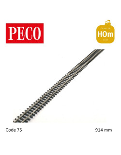 Rail flexible StreamLine 914mm traverses bois Code 75 H0m Peco SL-1400 - Maketis