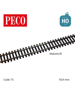 Rail flexible StreamLine 914mm traverses bois Code 75 HO Peco SL-100F - Maketis