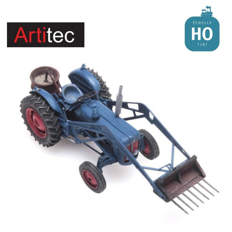 Tracteur Ford avec fourche HO Artitec REE 387313 Tracteur Ford avec fourche HO Artitec REE 387313