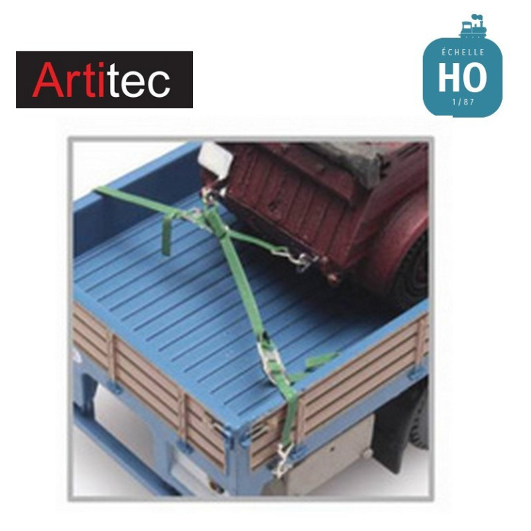 Set lashing straps, hooks, chocks HO Artitec 387351