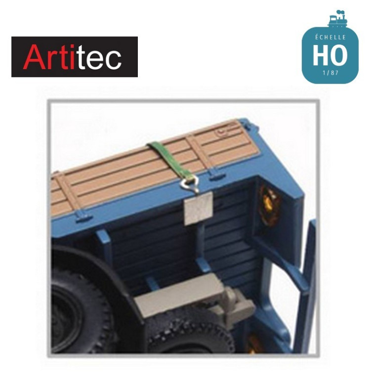 Set lashing straps, hooks, chocks HO Artitec 387351