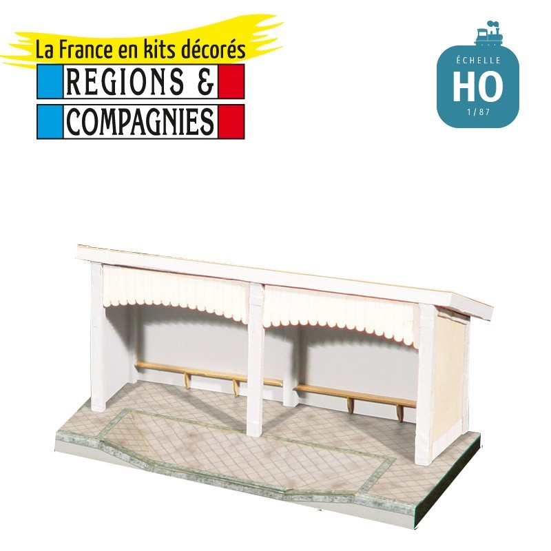 Abri de quai Est (Lusigny) HO Régions et Compagnies GAR703