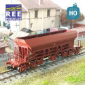 Wagon trémie à ballast F70 Uas SNCF Ep IV HO REE WB-675 - Maketis