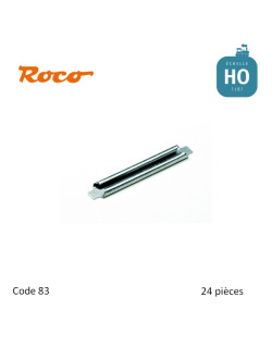 Eclisses pour voie Roco-Line/Geoline 24 pièces Code 83 HO Roco 42610 - Maketis