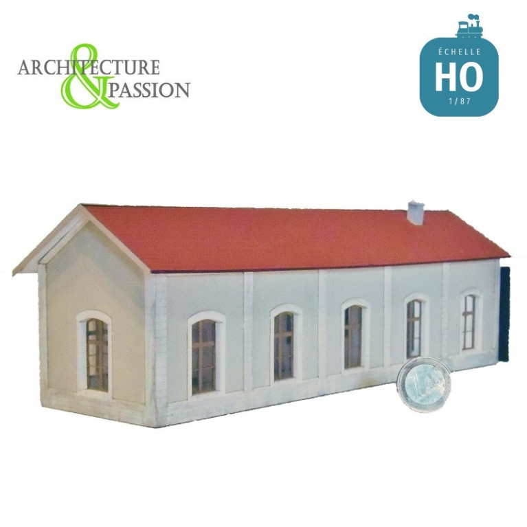 Remise 1 voie PO type Gare du Mont-Dore HO Architecture & Passion 874598 - Maketis Remise 1 voie PO type Gare du Mont-Dore HO Architecture & Passion 874598 - Maketis