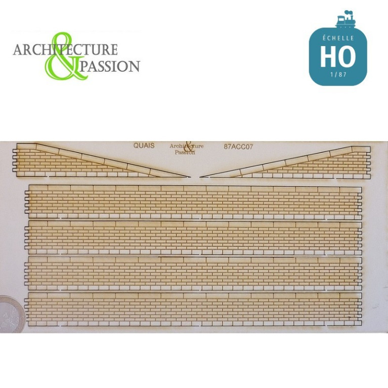 Bordures de quai marchandises moellons HO Architecture & Passion 87ACC07 - Maketis Bordures de quai marchandises moellons HO Architecture & Passion 87ACC07 - Maketis