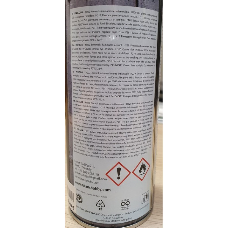 Apprêt en aérosol Titans Hobby Noir mat 400ml Mig AMIGTTH100 - Maketis Apprêt en aérosol Titans Hobby Noir mat 400ml Mig AMIGTTH100 - Maketis