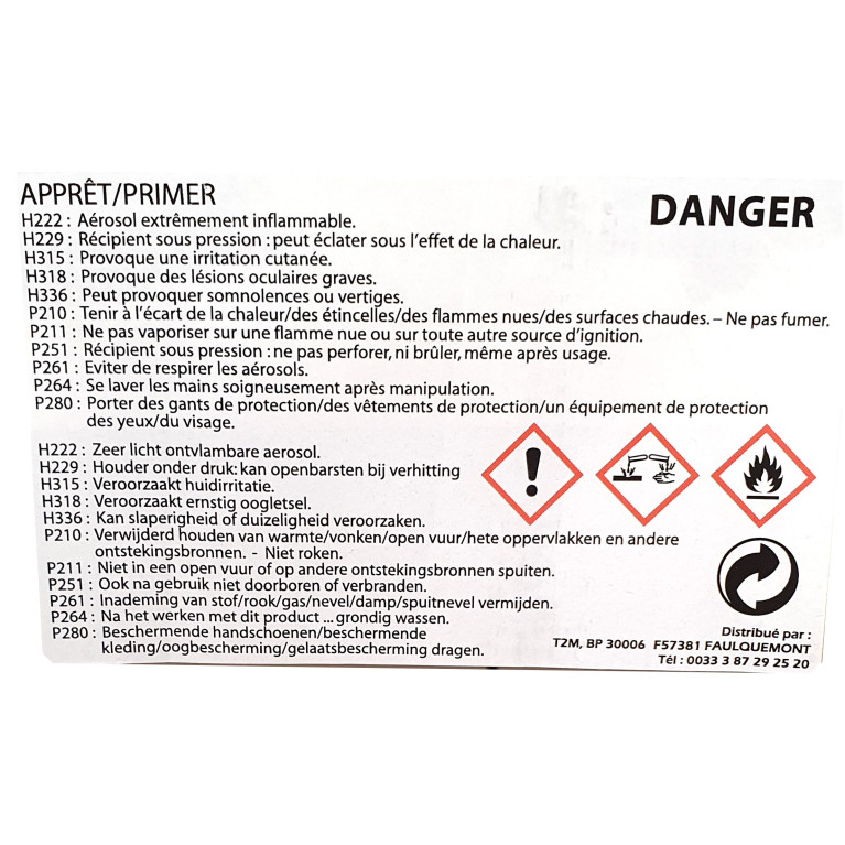 Bombe d'apprêt Gris 180 ml Tamiya 87042 Bombe d'apprêt Gris 180 ml Tamiya 87042