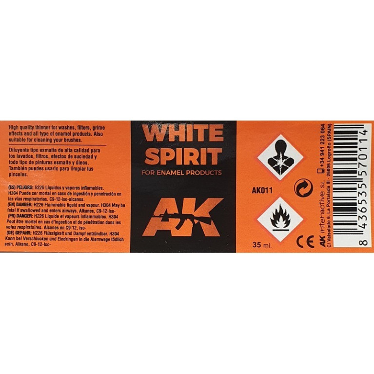 White Spirit 35 ml AK Interactive AK011