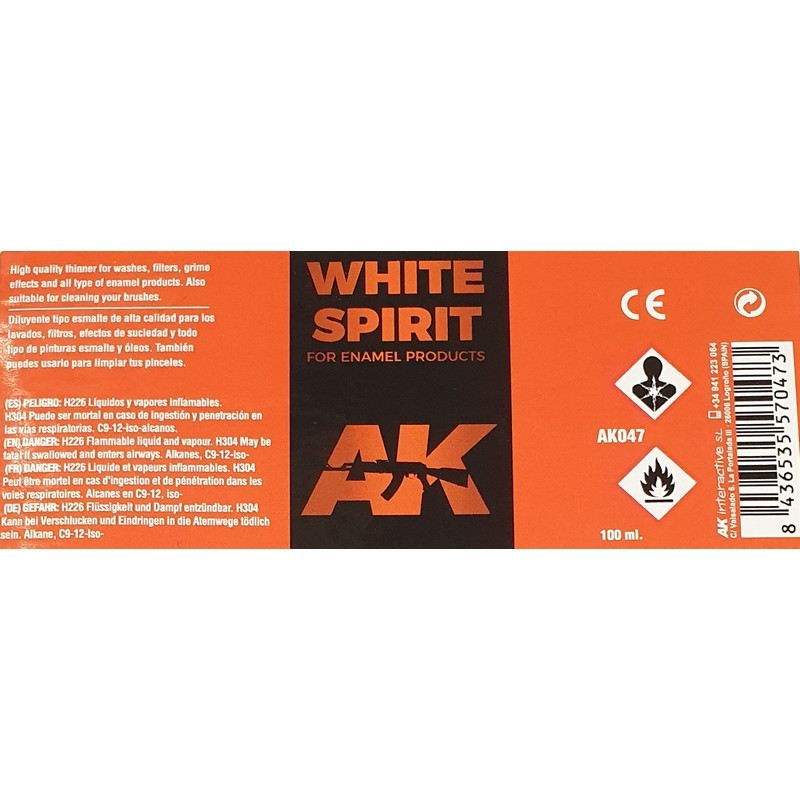 White Spirit 100 ml AK Interactive AK047