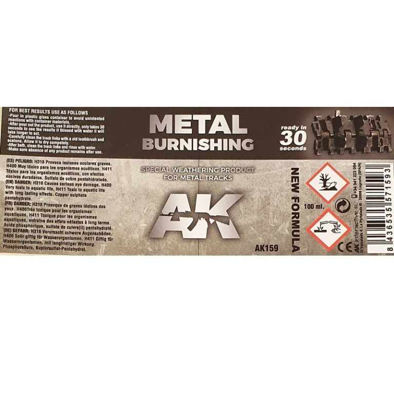 Produit de brunissage des métaux 100 ml AK Interactive AK159
