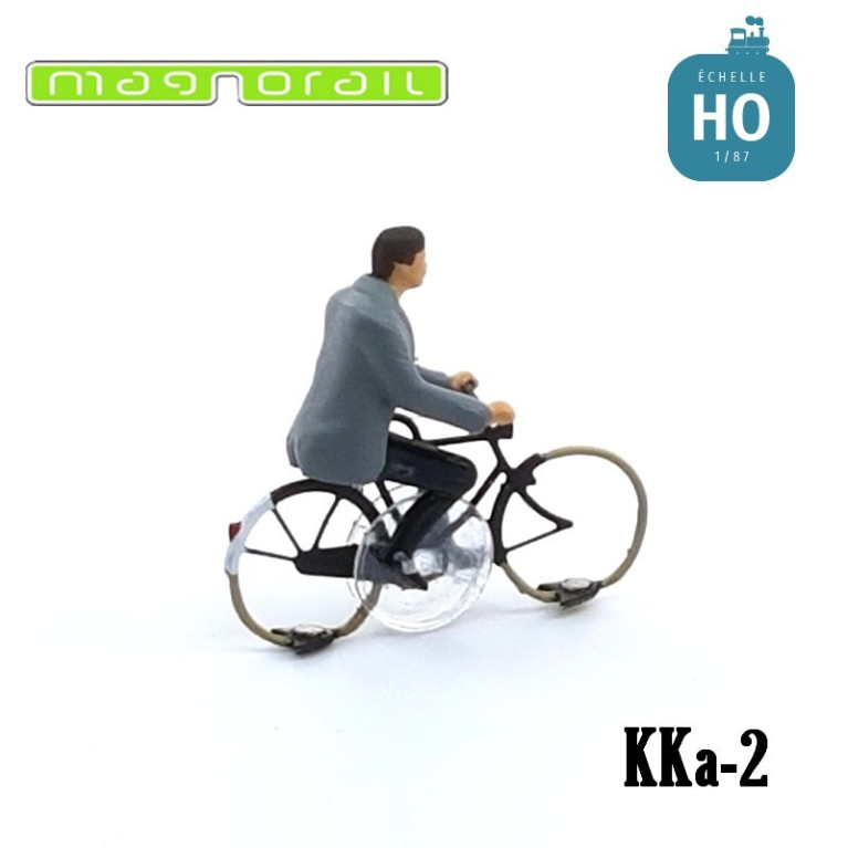 Cycliste homme HO prêt à rouler pour système Magnorail KKa-2