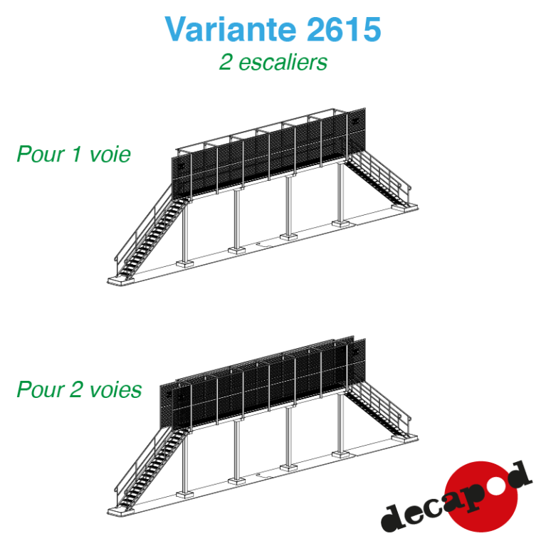 Passerelle de visite pour toiture électrique HO Decapod 2615 Passerelle de visite pour toiture électrique HO Decapod 2615