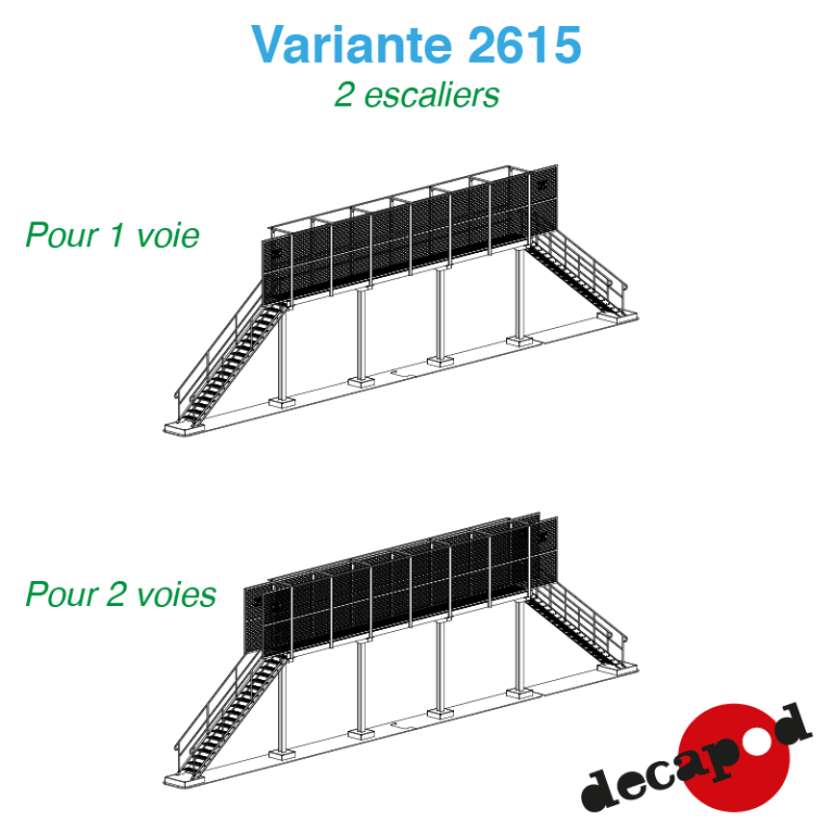 Passerelle de visite pour toiture électrique HO Decapod 2615