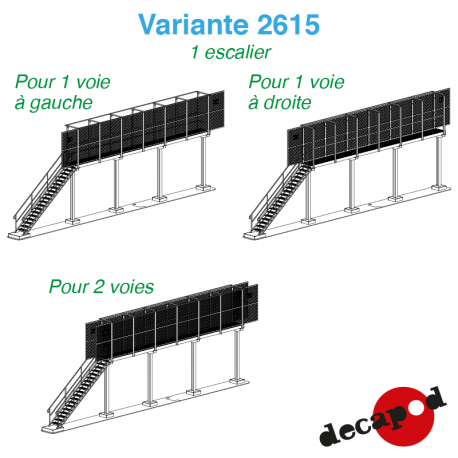 Passerelle de visite pour toiture électrique HO Decapod 2615