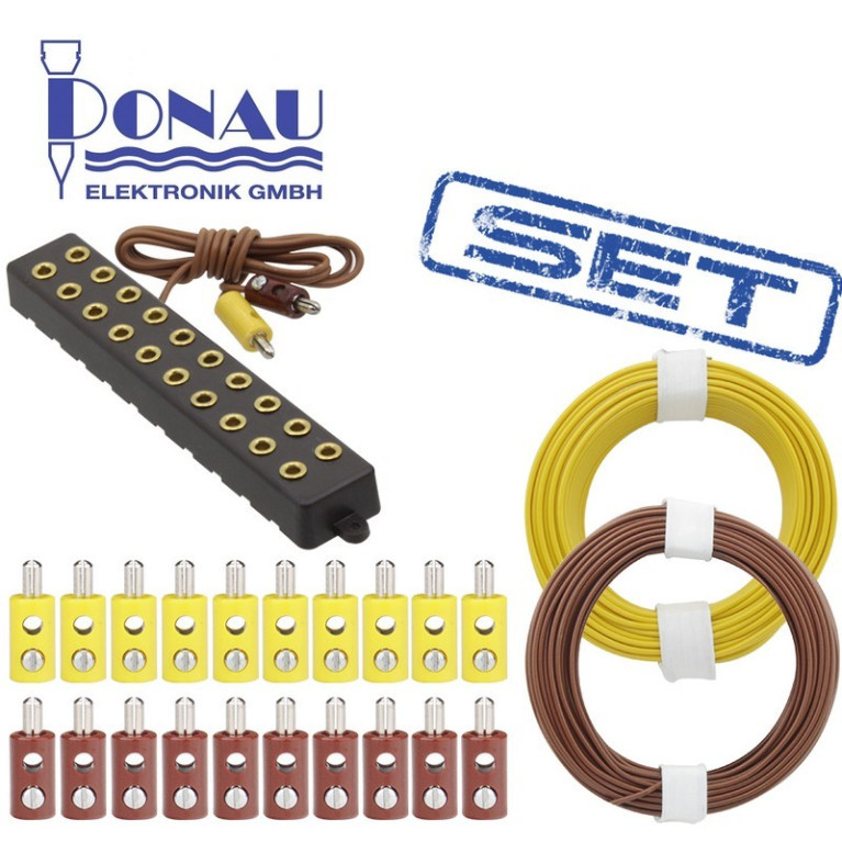 Set de raccordement spécial éclairage 2x10 bornes Donau 755-SET Set de raccordement spécial éclairage 2x10 bornes Donau 755-SET