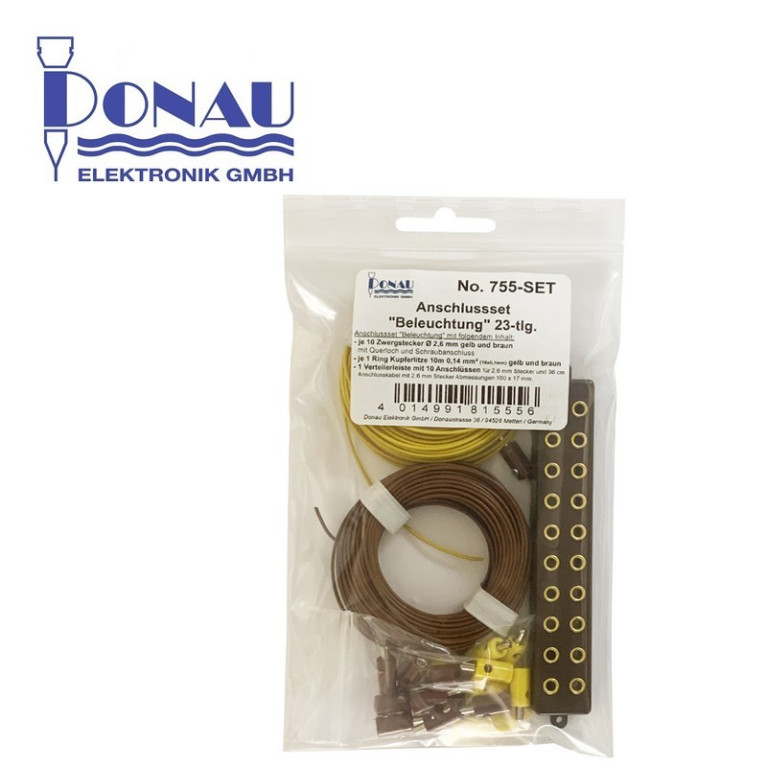 Set de raccordement spécial éclairage 2x10 bornes Donau 755-SET Set de raccordement spécial éclairage 2x10 bornes Donau 755-SET