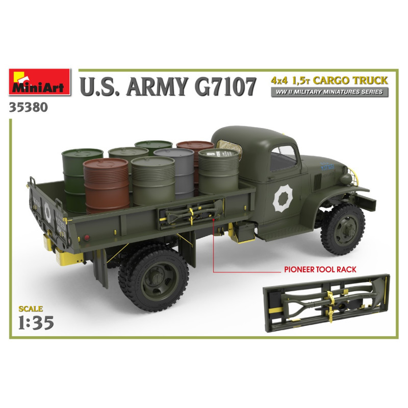 Camion militaire U.S. G7107 4X4 1,5t cargo WWII 1/35 MiniArt 35380 - Maketis