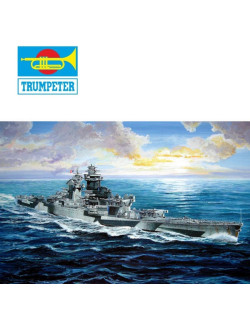 Navire de guerre Richelieu cuirassé 1943 1/700 Trumpeter 05750 - Maketis