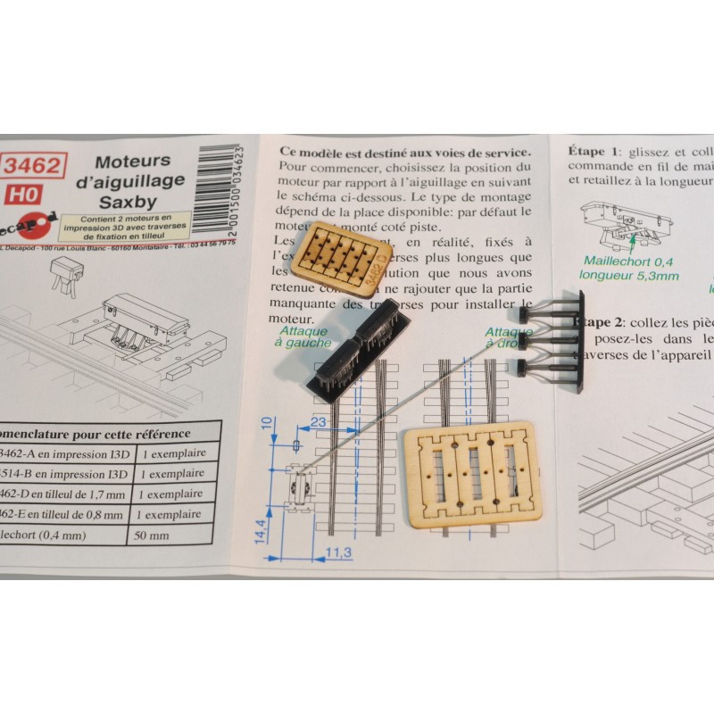 Moteur d'aiguille Alsthom HO Decapod 3460 - Maketis