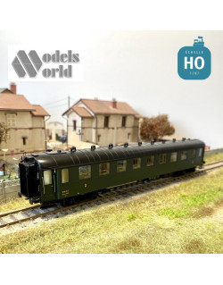 Voiture OCEM B9myfi verte 306 ep.IIIb SNCF HO ModelsWorld MW40202