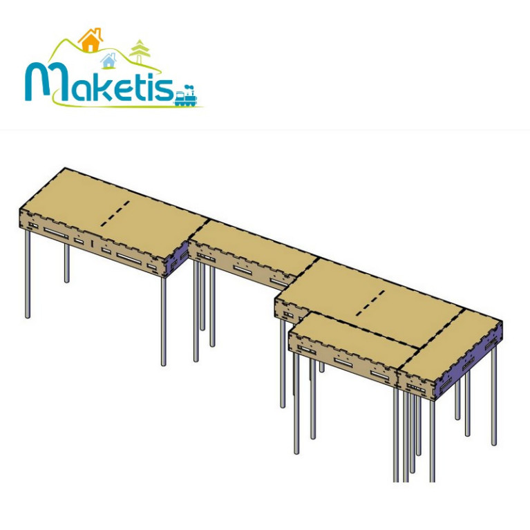 Easy Module Maketis faible profondeur 88,5x29,5 cm MOD57000 - Maketis Easy Module Maketis faible profondeur 88,5x29,5 cm MOD57000 - Maketis