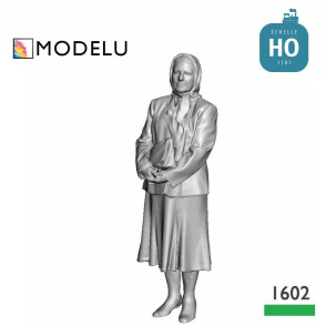 Femme portant un foulard HO Modelu 1602-087 - Maketis