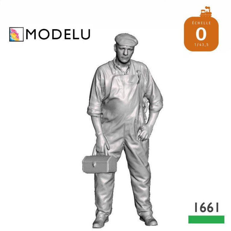Ouvrier avec boîte à outils O Modelu 1661-043 - Maketis Ouvrier avec boîte à outils O Modelu 1661-043 - Maketis