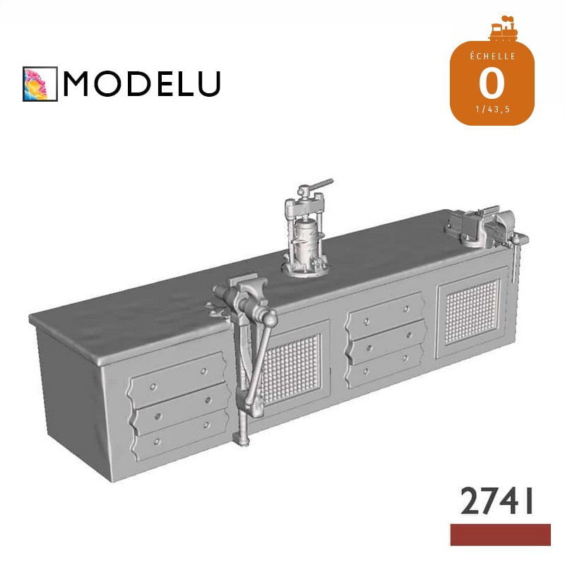 Etabli avec étaux et cric O Modelu 2741-043 - Maketis