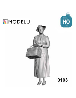 Femme faisant du shopping 3 HO Modelu 0103-087 - Maketis
